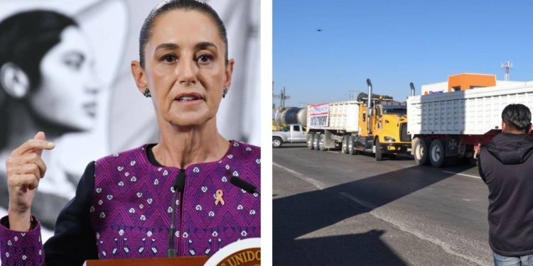 CLAUDIA SHEINBAUM NIEGA CARPETAS DE INVESTIGACIÓN CONTRA PARTICIPANTES DEL MEGABLOQUEO CARRETERO