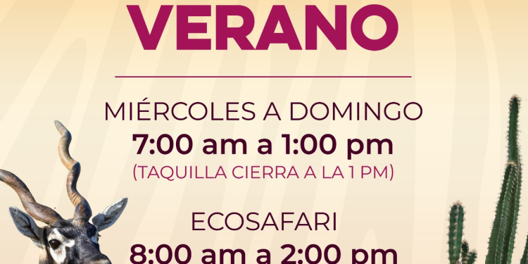 GOBIERNO DE SONORA AJUSTA HORARIO DE ATENCIÓN DEL CENTRO ECOLÓGICO
