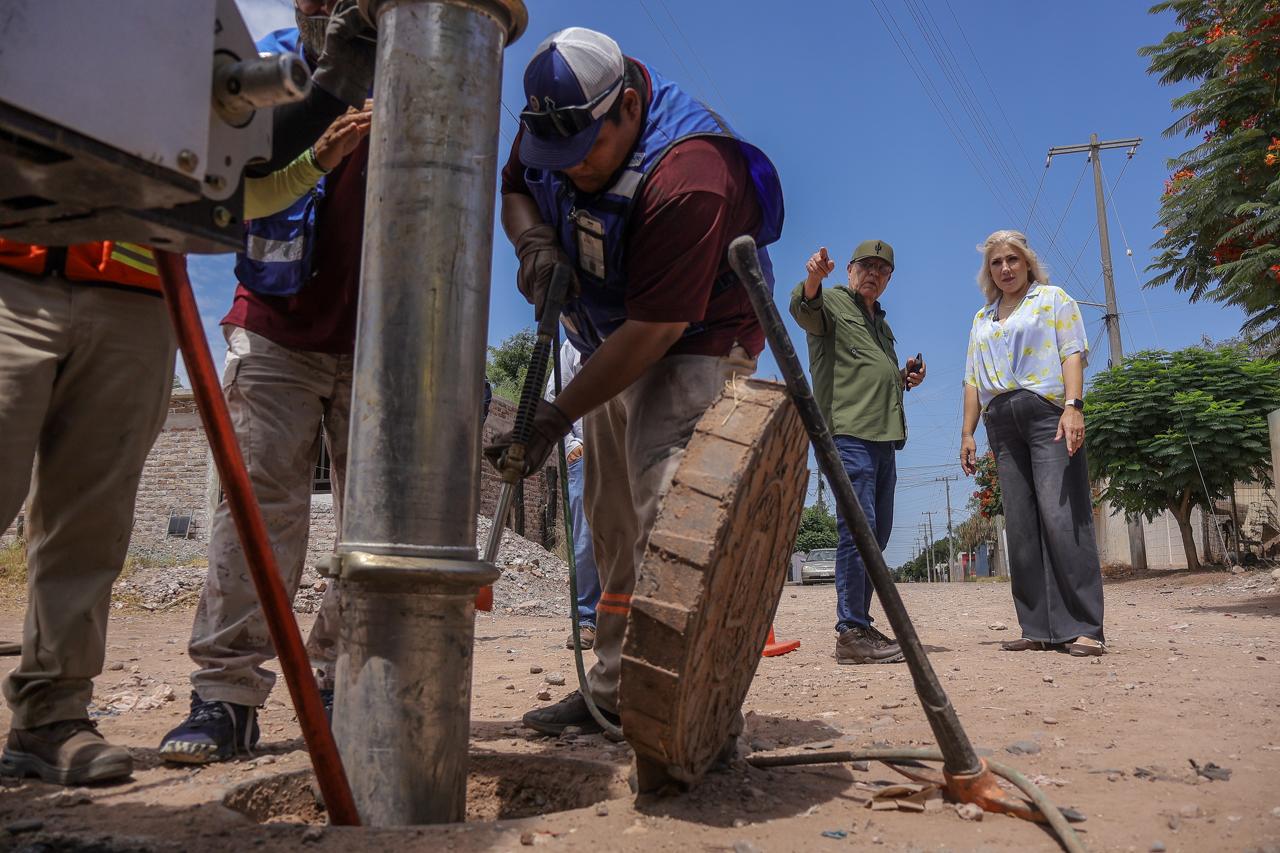 EN MARCHA PROGRAMA PERMANENTE DE MANTENIMIENTO DE RED DE DRENAJE Y AGUA POTABLE EN EL SAHUARO