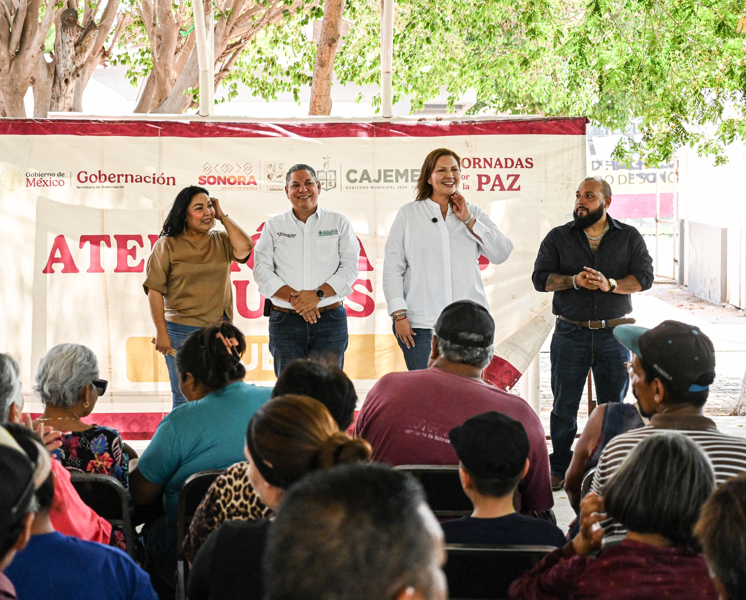 FAMILIAS DE PUEBLO YAQUI Y SUS DELEGACIONES SE BENEFICIAN CON LA JORNADA POR LA PAZ Y FERIA DE LA PAZ